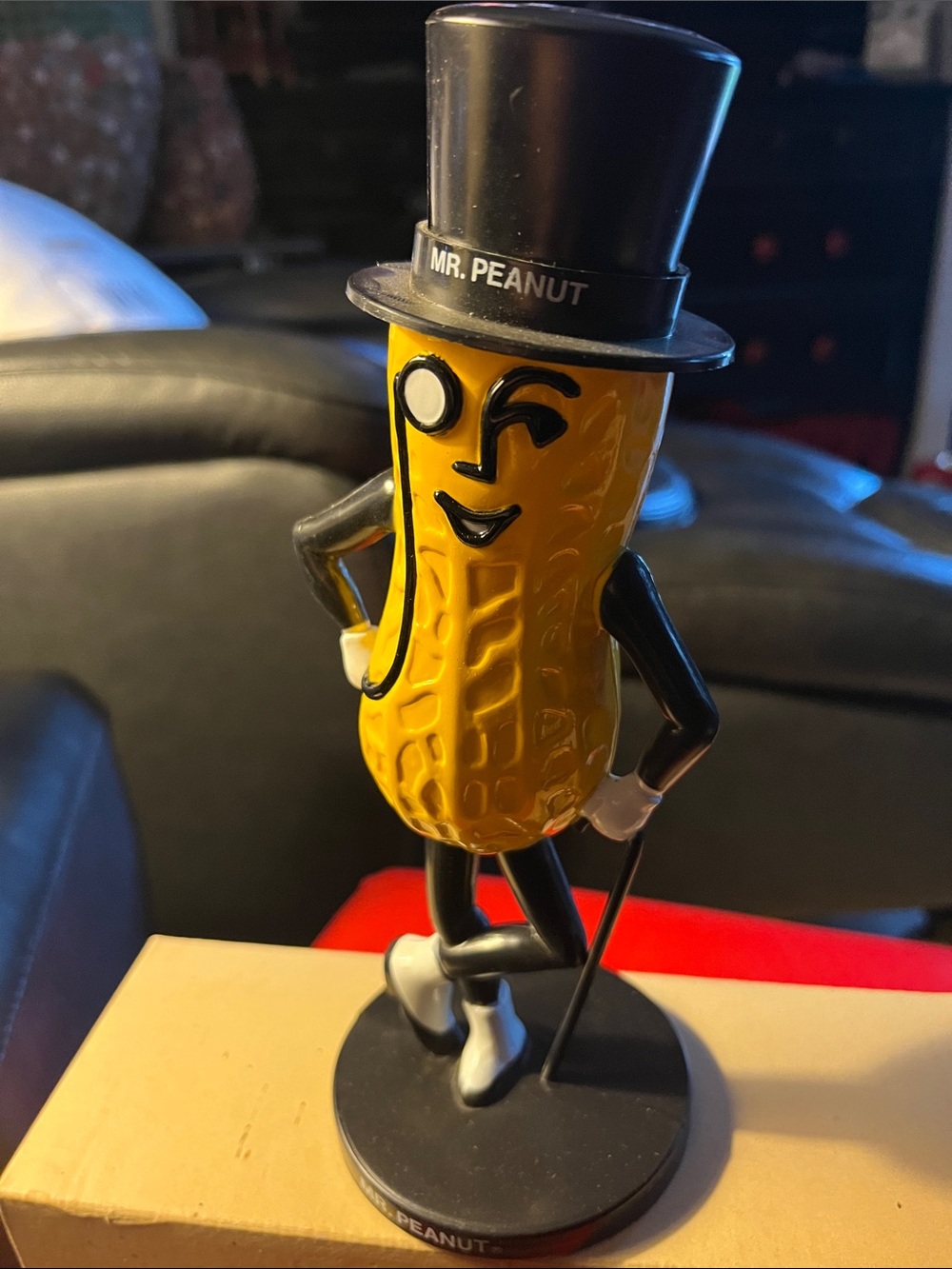 Rare Vintage Collectible 1990 Mr. Peanut 8 1/2 inches Plastic Coin Bank